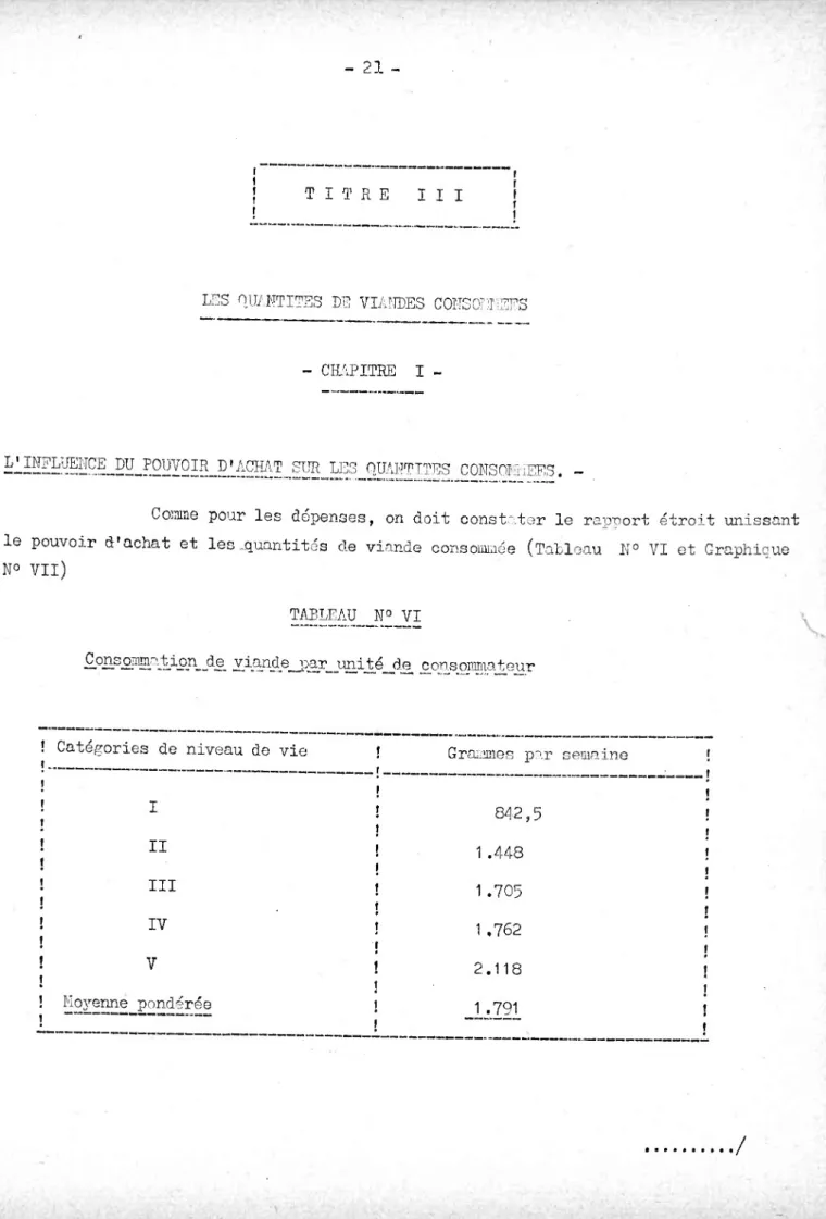 TABLEAU w° VI