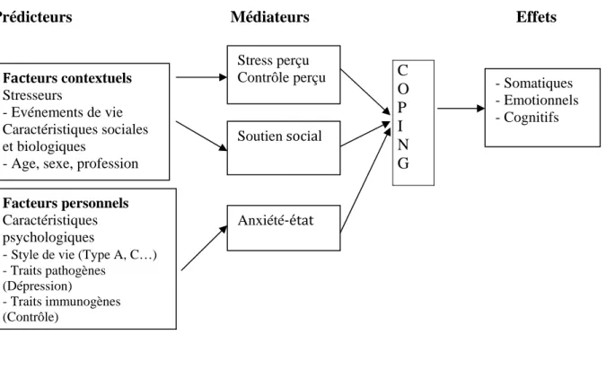 Figure 1 ‐ Schématisation du modèle de stress par Lazarus et Folkman (1984)