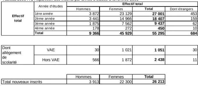 Tableau 2006 A 2-Diplômes délivrés*