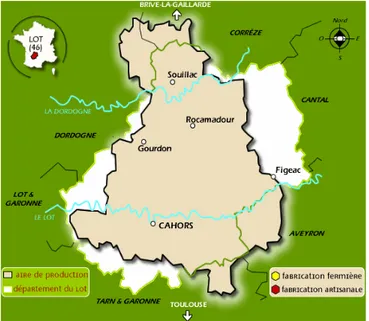 Figure 6 : Délimitation du territoire de Franche Comté