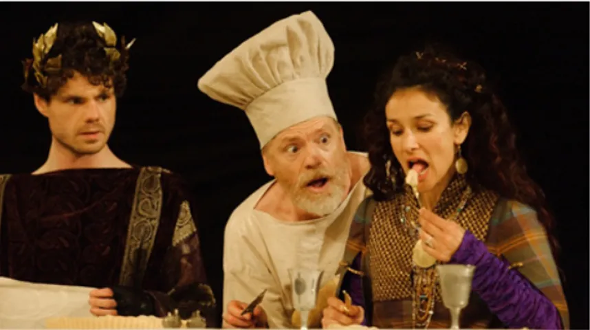 Fig.   10.   Titus   Andronicus.   By   William   Shakespeare.   Dir.   Lucy  Bailey. The Globe Shakespeare, London