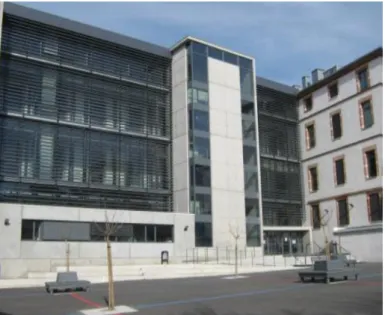Figure 3 : Vue de la cour intérieure du collège. 
