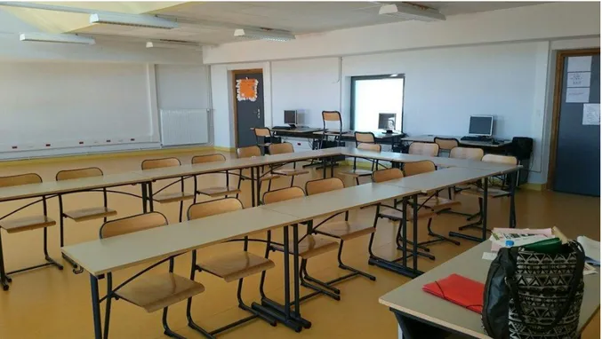 Figure 4 : La salle de classe de l’UPE2A Berthelot. 
