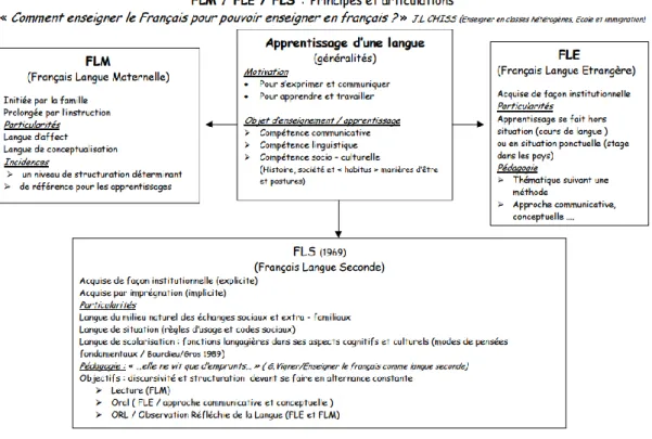 Figure 6 : FLM / FLE / FLS : Principes et articulations. 