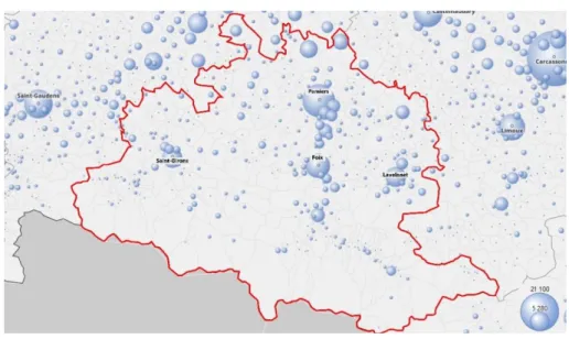 Figure 11 Population municipale en Ariège en 2017 56