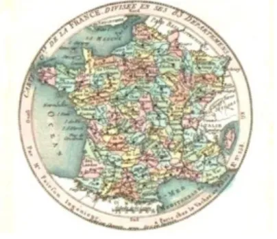 Figure 6 : Atlas National des 83 départements français, Jean Baptiste Poilson, 1792.  12