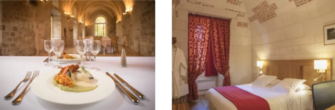 Figure 9 : table de Royaumont Figure 10 : chambre de l’Abbaye-aux-Dames 