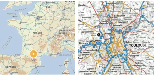 Figure 8 : Localisation de Toulouse 73
