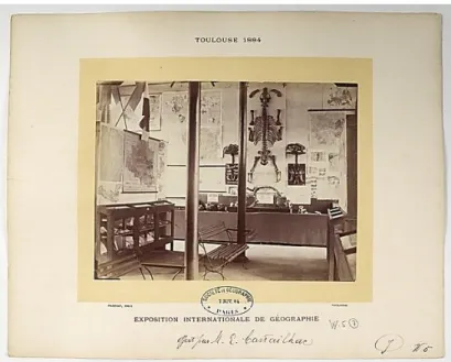 Fig. 6 :  Photographie d’une partie de l’exposition internationale de géographie, 1884