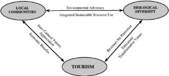 Figure 2 : Evaluation du modèle de l‟écotourisme 