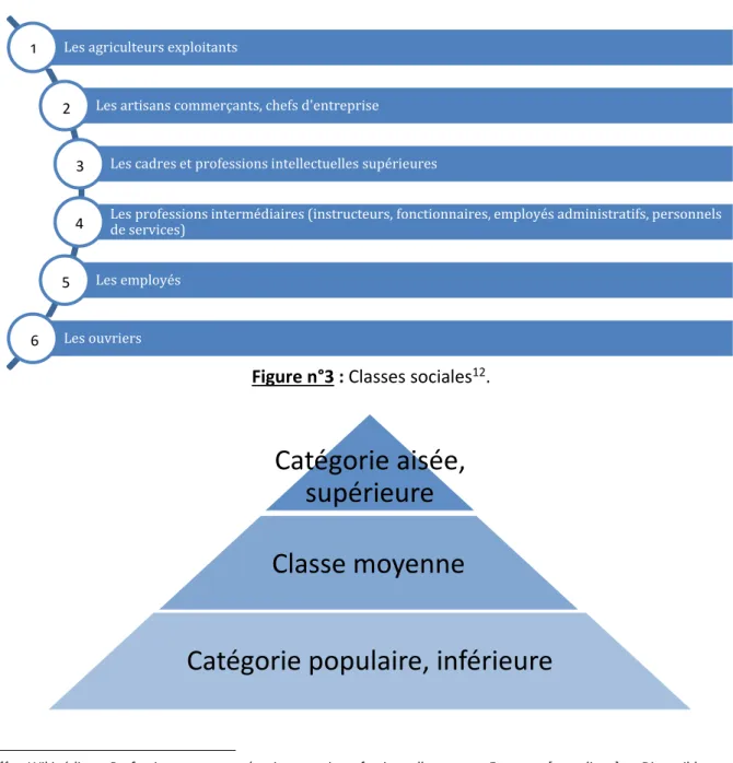 Figure n°2 : Catégories socio-professionnelles 11 . 