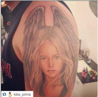 Illustration 10 : Tatouage de Kristina Pimenova sur un étranger, 13 juin 2015 