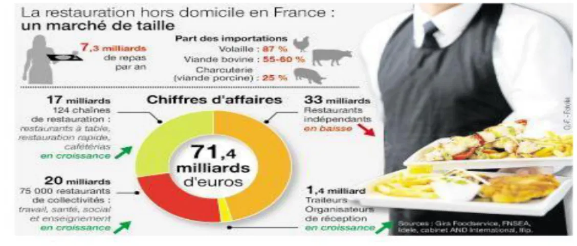 Figure D : La restauration hors domicile en France en 2016 selon Gira FoodService 13