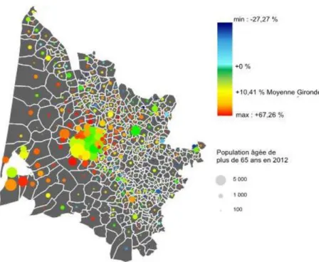Figure 5 : Evolution de la population dans les différents espaces français 
