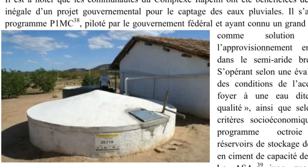 Figure 1.5 - Réservoir du projet P1MC 