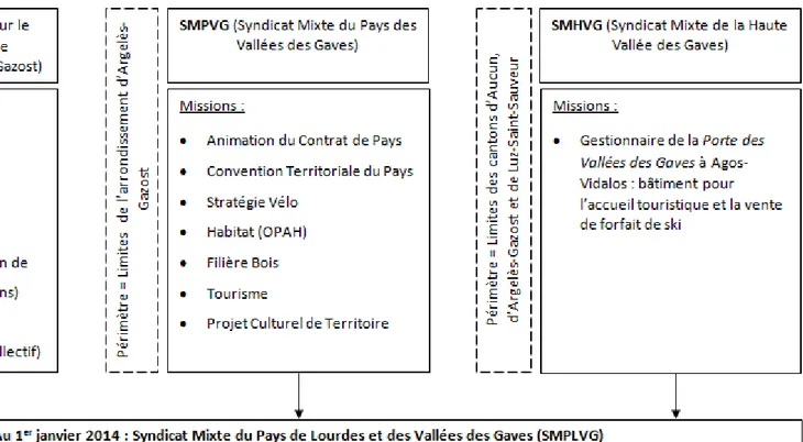 Figure 3 Le Pays de Lourdes et des Vallées des Gaves  au 1 er  janvier 2014