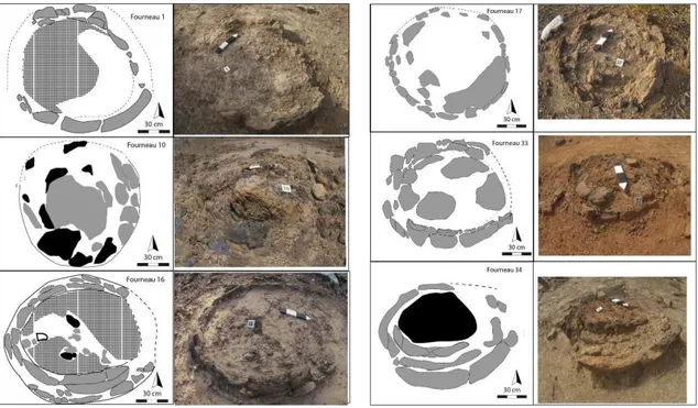 Figure 28 et 29 : Bases de fourneaux de la quatrième technique de construction