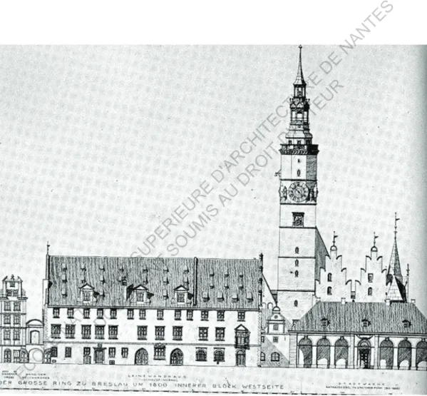 Fig. 13 Document d’époque décrivant l’hôtel de ville ECOLE  NATIONALE  SUPERIEURE  D'ARCHITECTURE  DE  NANTES DOCUMENT SOUMIS AU DROIT D'AUTEUR