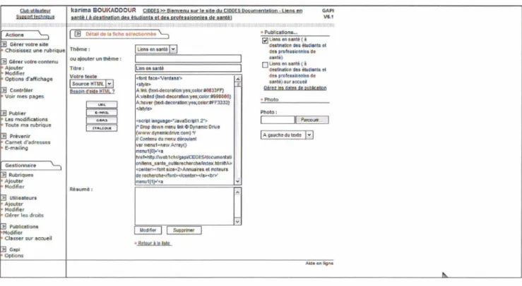 Figure 1  Interface de création intuitive 