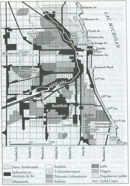 Figure 4 : Carte ethnique de Chicago.  