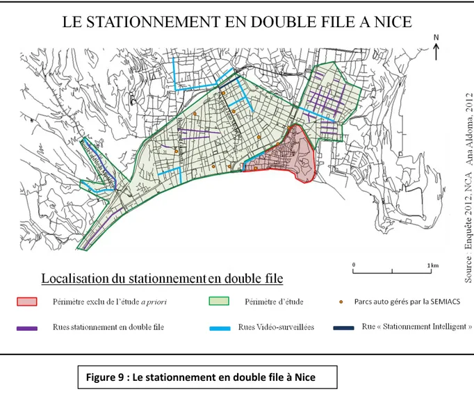 Figure 9 : Le stationnement en double file à Nice  