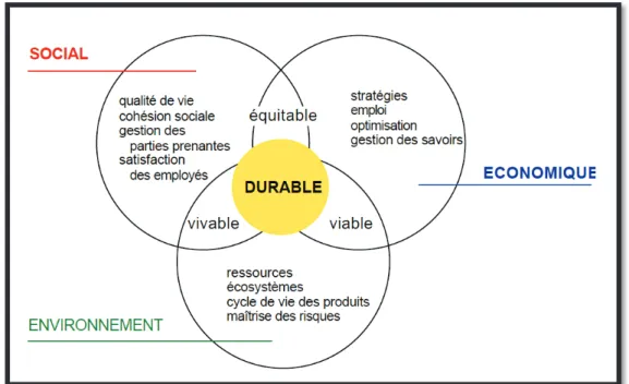 Diagramme 08: les principes du développement durable  Source: Catherine LAVAL 64