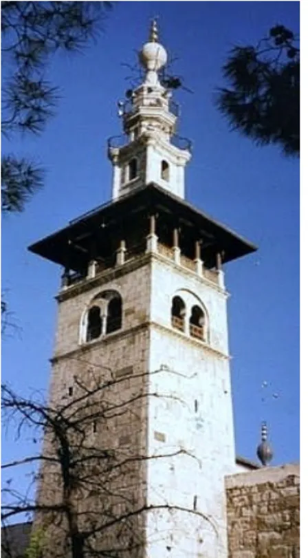Fig . 35 : le minaret de la mosquée des Omeyyades