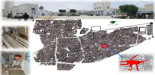 Figure n °2 : Carte de situation la place Jarba (source : auteur, 2015) 