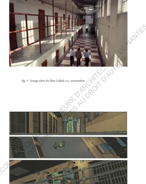 fig. 7 : Image tirée du film  Cellule 211, screenshot.