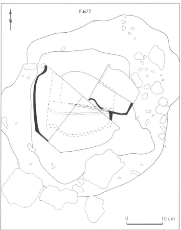 Fig. 56 - Marcé (Maine-et-Loire). Dépôt d'Hélouine  (dessin O.  Nillesse, INRAP). 