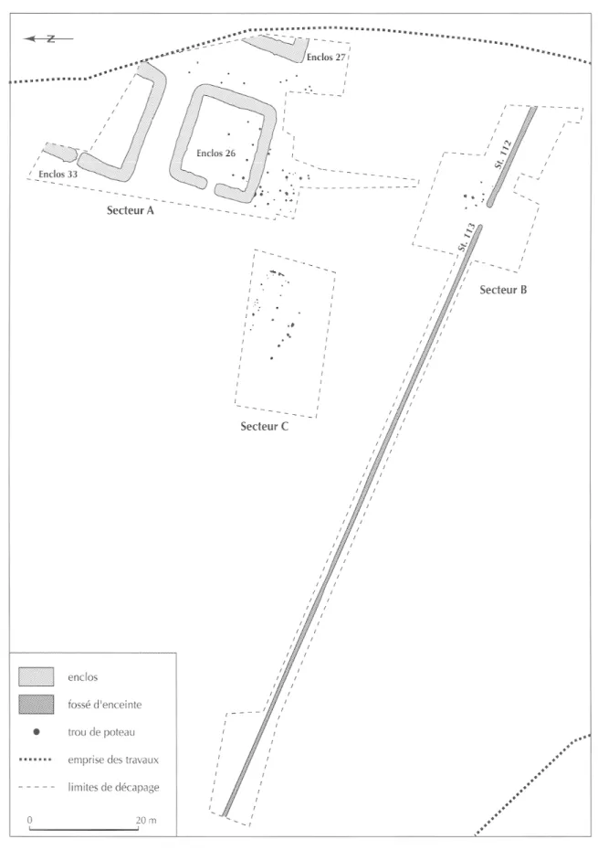 Fig. 72 - Saint-Georges-de-Didonne (Charente-Maritime).  Plan d'ensemble du sanctuaire (dessin S