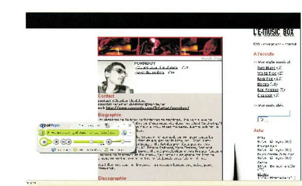 Figure 3: interface de l'E-music Box