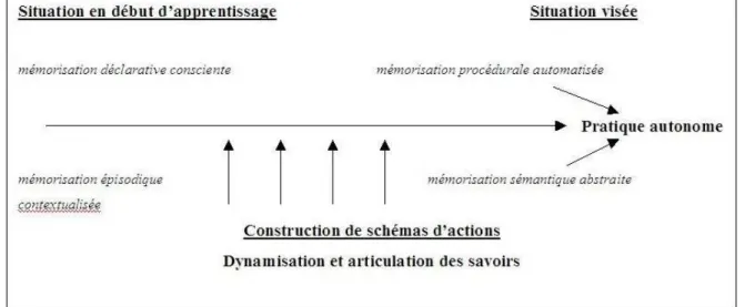 Figure 10: Schémas d’action 1 d’après Chini (2008) 