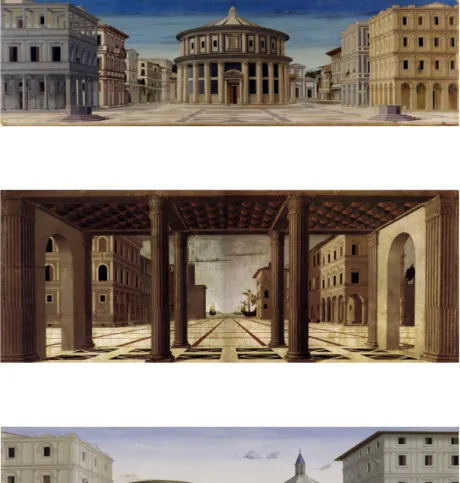 Fig.  04  :  DI  GIORGIO  MARTINI,  Francesco.  1477.  «La  Veduta  di  città  ideale»,  dite  de  Berlin