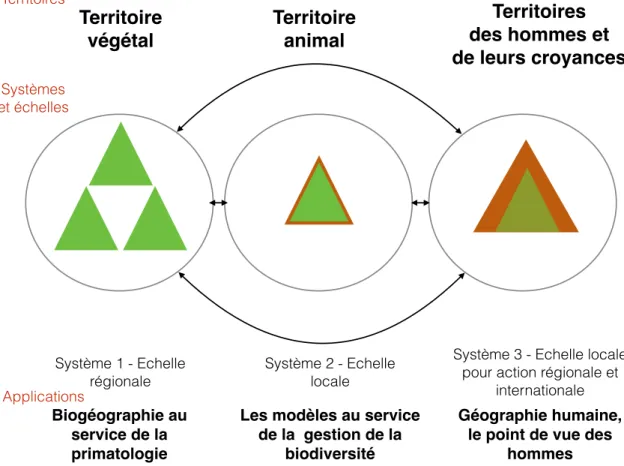 Figure 11 : Systèmes territoriaux étudiés dans le cadre de la thèse  