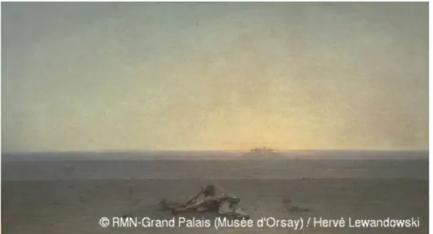 Figure 6: Guillaumet Gustave, Le Sahara, huile sur toile, 110 x 200 cm, 1867, Musée d'Orsay,   Paris © RMN-Grand Palais (Musée d'Orsay) / Hervé Lewandowski 