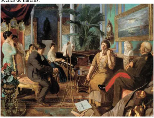 Figure 16: Clairin Georges, L'entrée au harem,  huile sur toile, 81.9 x 65 cm, 1870, The Walters 