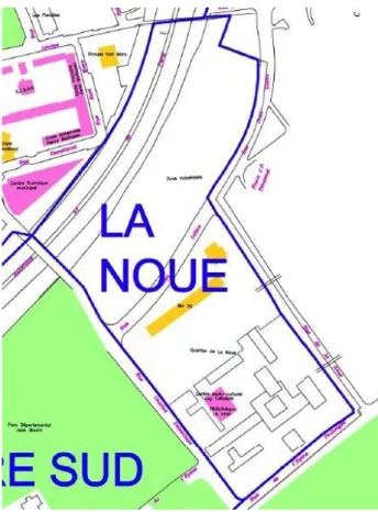 Figure 7 Plan du quartier de La Noue 