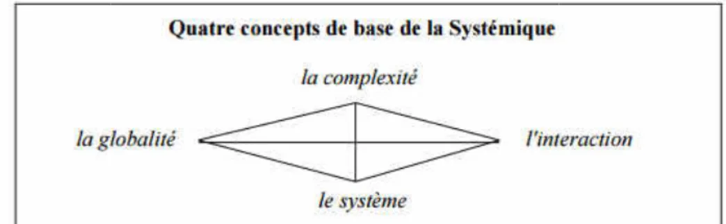 Figure 4 : Les concepts de l’approche systémique Source :  http://www.afscet.asso.fr/SystemicApproach.pdf