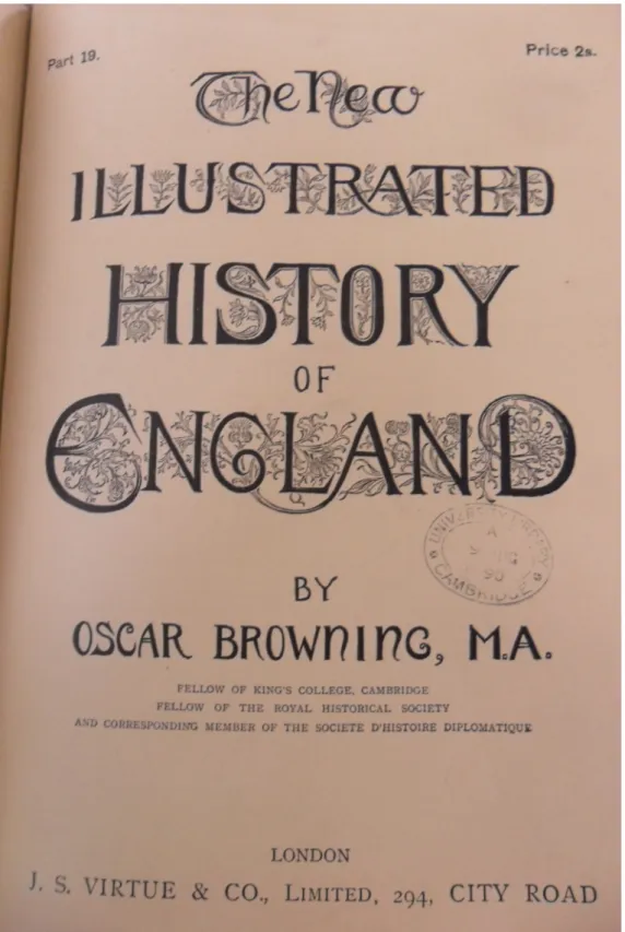 Illustration 4: Inside front-cover of The New Illustrated History of England (London: J