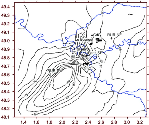 Fig. 1 ) shifted to a mixing of local production with a long-range transport of ozone on 9A98, 10A98 and 11A98