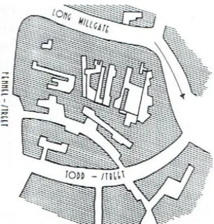Fig.  1-  19 :  Une  fraction  du  centre  de  la  ville  de  Manchester,  Angleterre