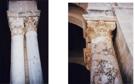 Figure 03 : Le réemploi des colonnes et chapiteaux antiques dans la mosquée de Kairouan