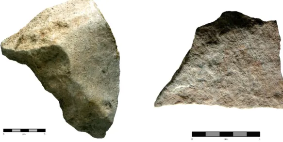 Figure 9 : À gauche, MH-D50-7-398a en face recto (photo M. Calligaro) ; Figure 10: À droite, MH-D50-7-378 en face recto  (photo M