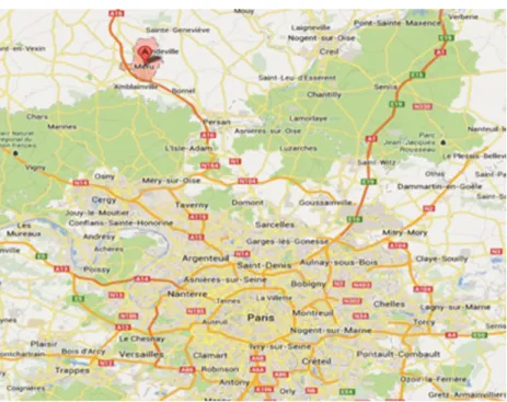 Figure 7: La commune de Méru 