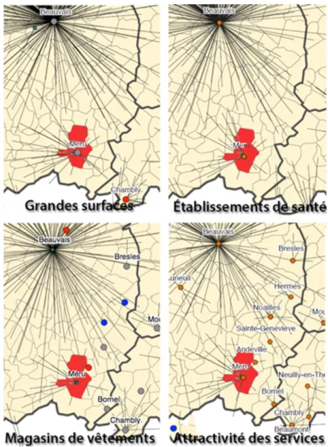 Figure 15: Attractivité des services et des commerces de Méru 