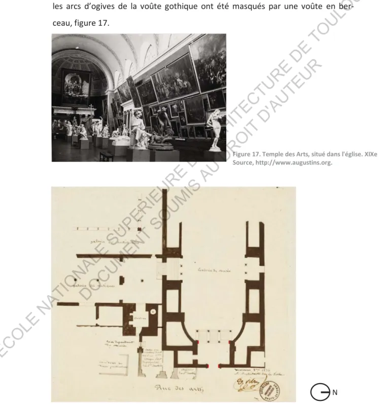 Figure 17. Temple des Arts, situé dans l'église. XIXe siècle  Source, http://www.augustins.org