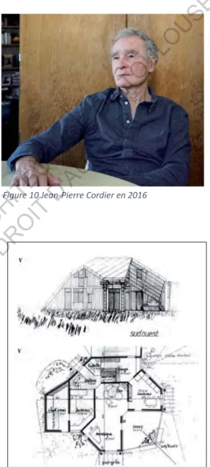 Figure 11 Plans et élévations de la Maison M à  Muret, 1975 ECOLE  NATIONALE  SUPERIEURE  D'ARCHITECTURE  DE  TOULOUSE DOCUMENT SOUMIS AU DROIT D'AUTEUR