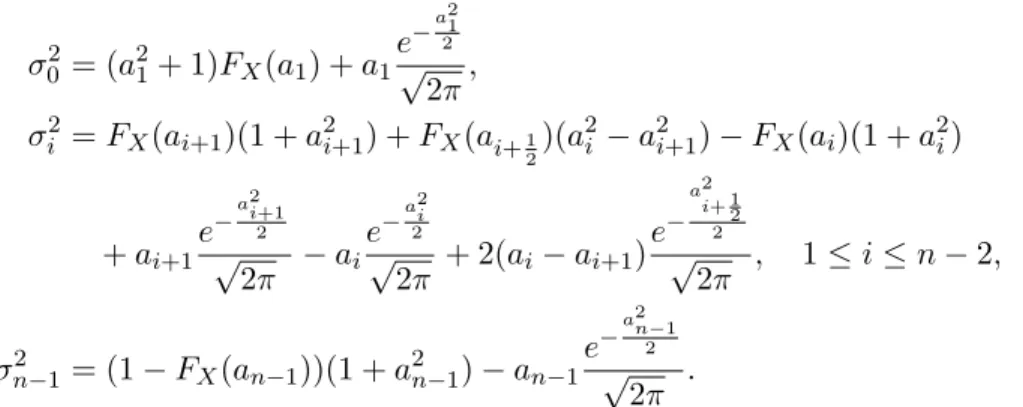 Figure 4.1 the graph representing n 7→ n e 2 (a (n) , P ), n = 4, . . . , 20 000, for P = N (0, 1) and observe that lim inf n ne 2 a (n) , N (0, 1)  ≈ 1.6534 · · · > r 3 2 π 14 = limn ne 2,n N (0, 1)  and that lim sup n ne 2 a (n) , N (0, 1)  ≈ 1.8921 < 2 × r 32 π 14 ≈ 3.2611.