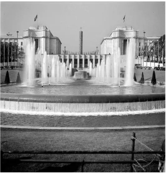 Figure 13 - Les fontaines du Trocadéro et le Palais de Chaillot 